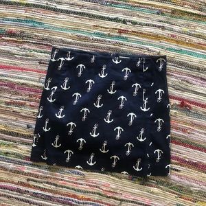 J. Crew Anchor Mini Skirt